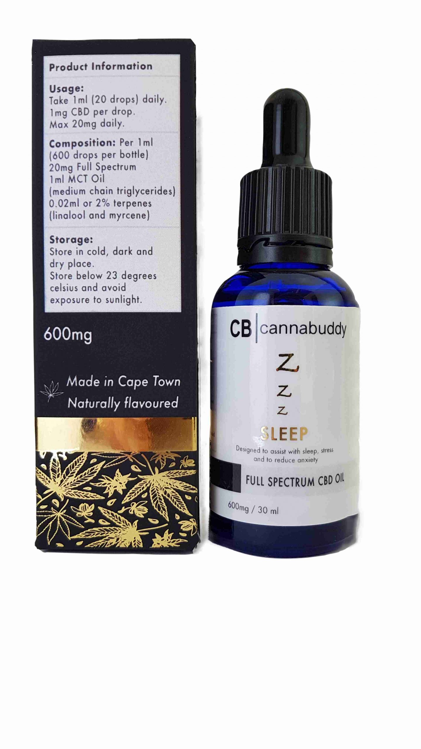 Cannabuddy 600mg Full-Spectrum CBD Sleep Oil